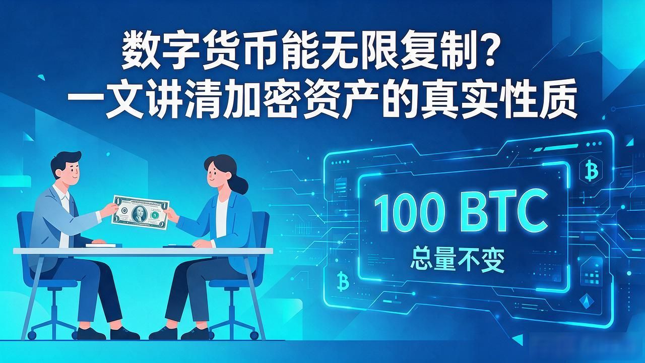 数字货币能无限复制?一文讲清加密资产的真实性质