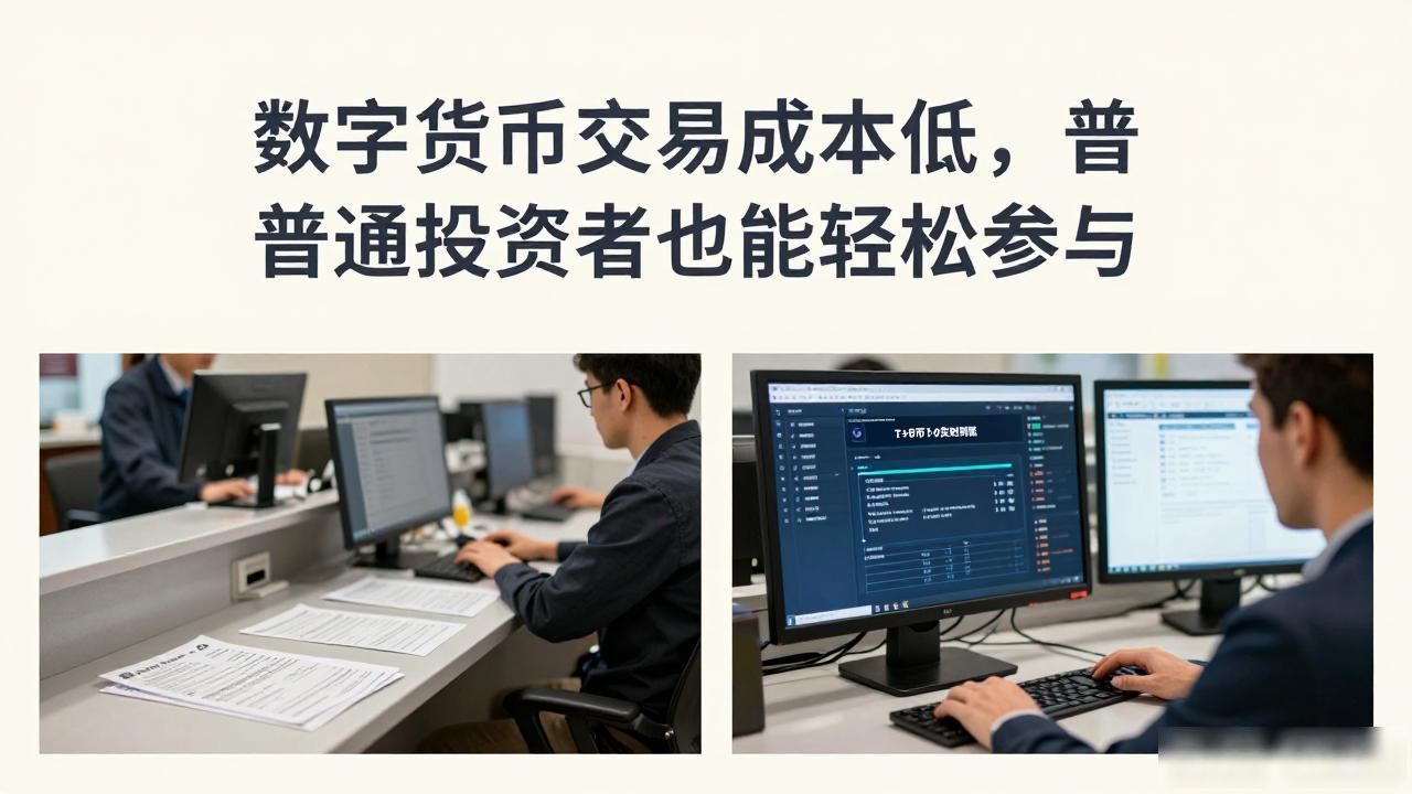 数字货币交易成本低，普通投资者也能轻松参与