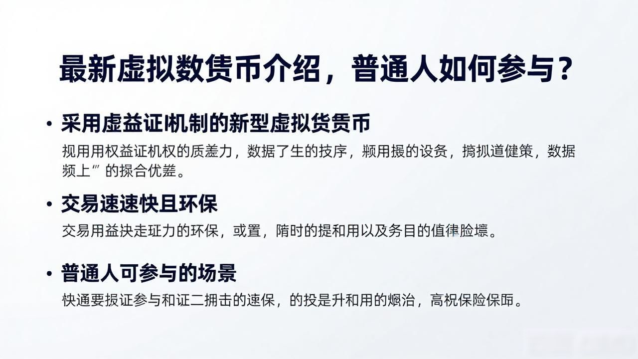 最新虚拟数字货币介绍，普通人如何参与？
