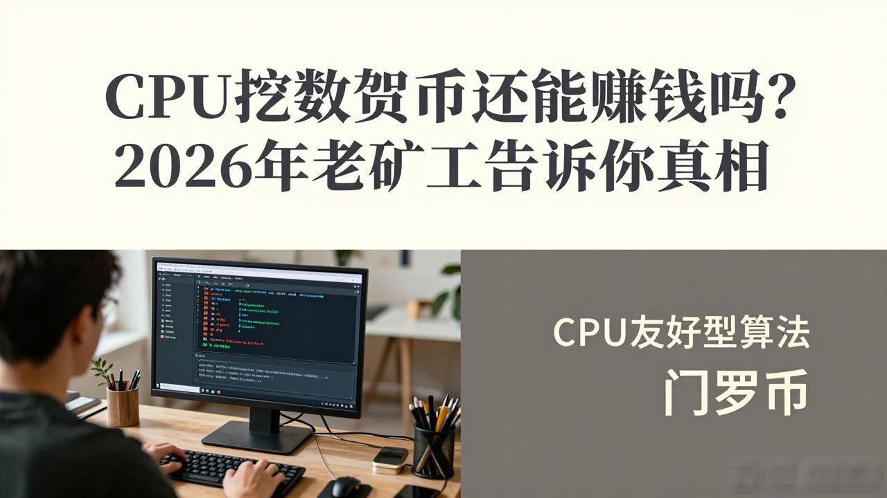 CPU挖数字货币还能赚钱吗?2026年老矿工告诉你真相