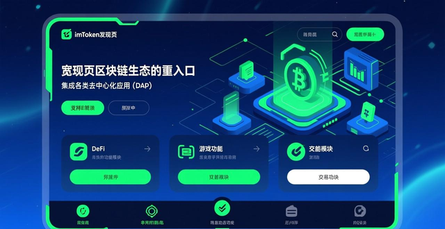 imToken主页使用导航：底部五大标签布局与核心功能介绍
