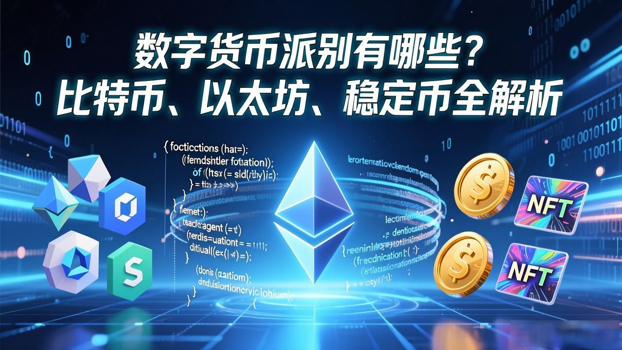 数字货币派别有哪些?比特币、以太坊、稳定币全解析