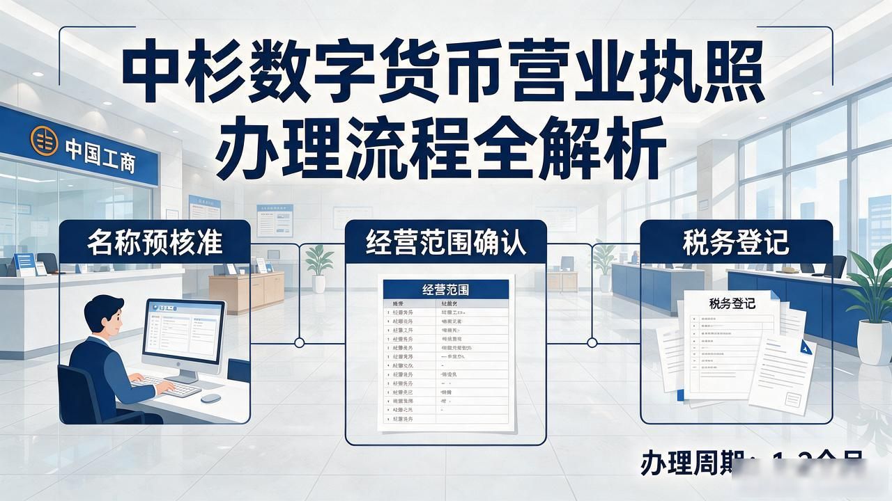 中杉数字货币营业执照办理流程全解析