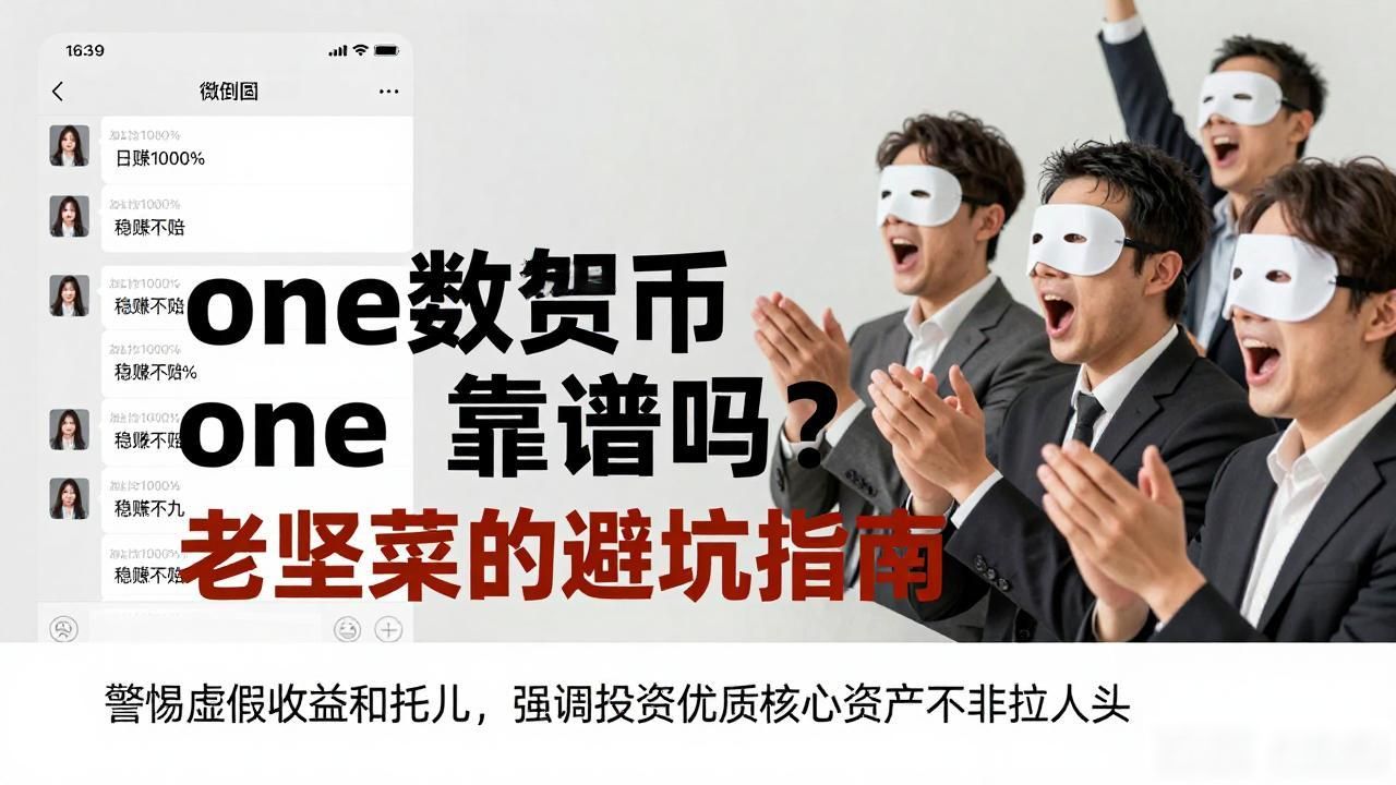 one数字货币靠谱吗？老韭菜的避坑指南