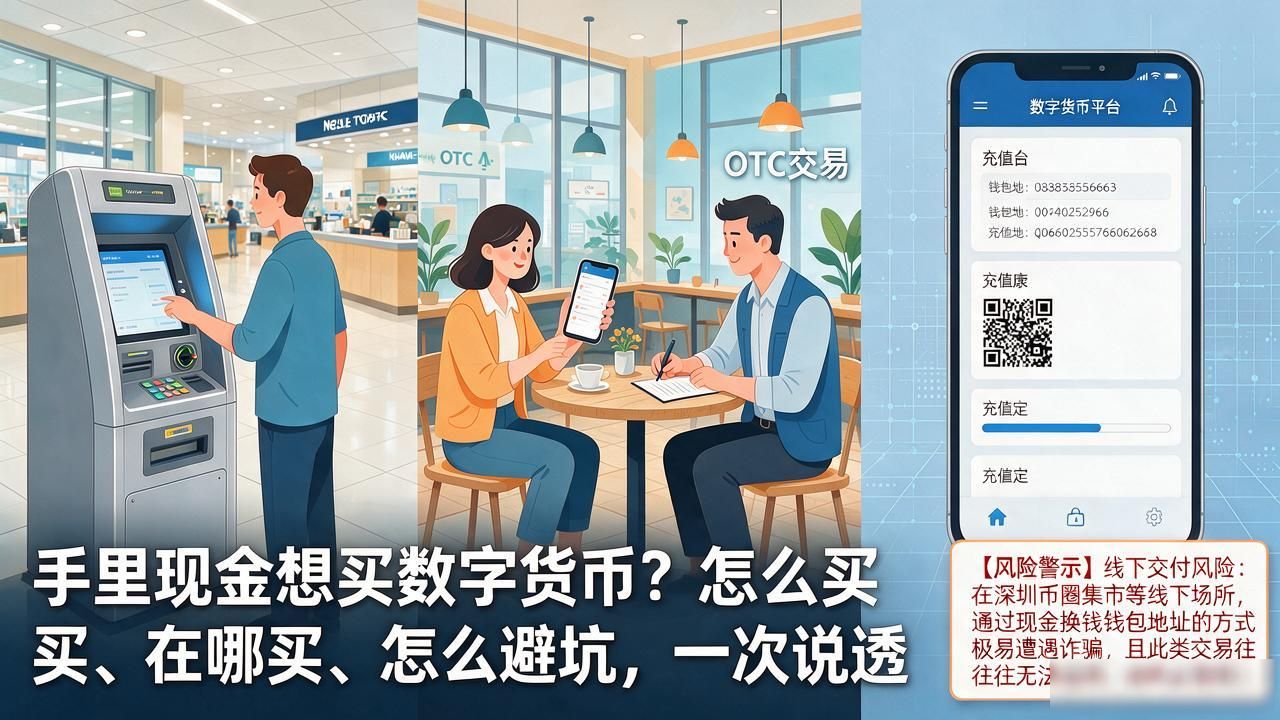 手里现金想买数字货币?怎么买、在哪买、怎么避坑,一次说透