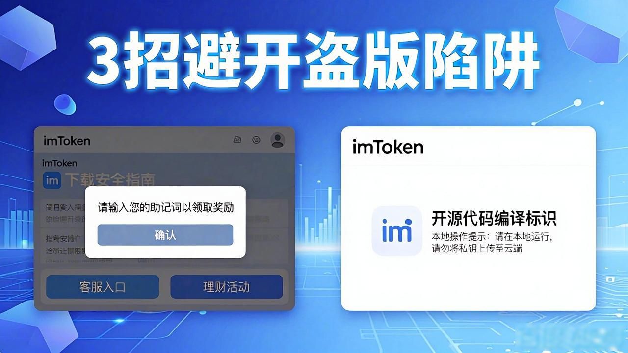 imToken下载安全指南 3招避开盗版陷阱