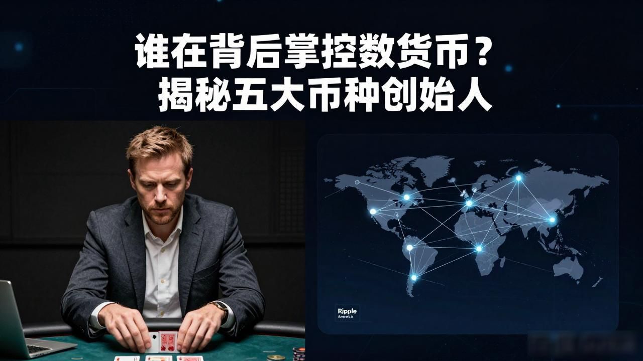 谁在背后掌控数字货币?揭秘五大币种创始人