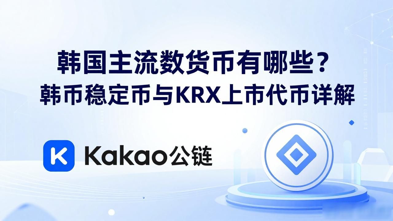 韩国主流数字货币有哪些?韩币稳定币与KRX上市代币详解