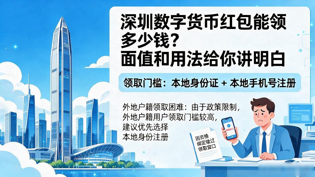 深圳数字货币红包能领多少钱？面值和用法给你讲明白