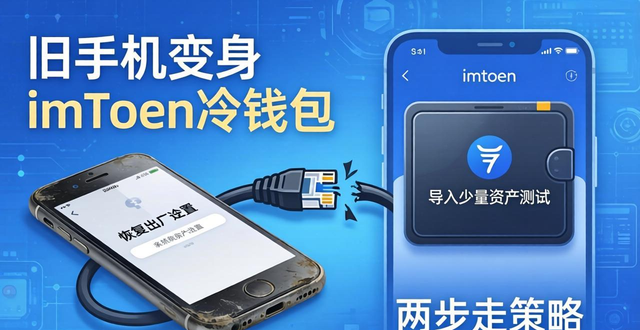旧手机变身imToken冷钱包 低成本安全存大额资产