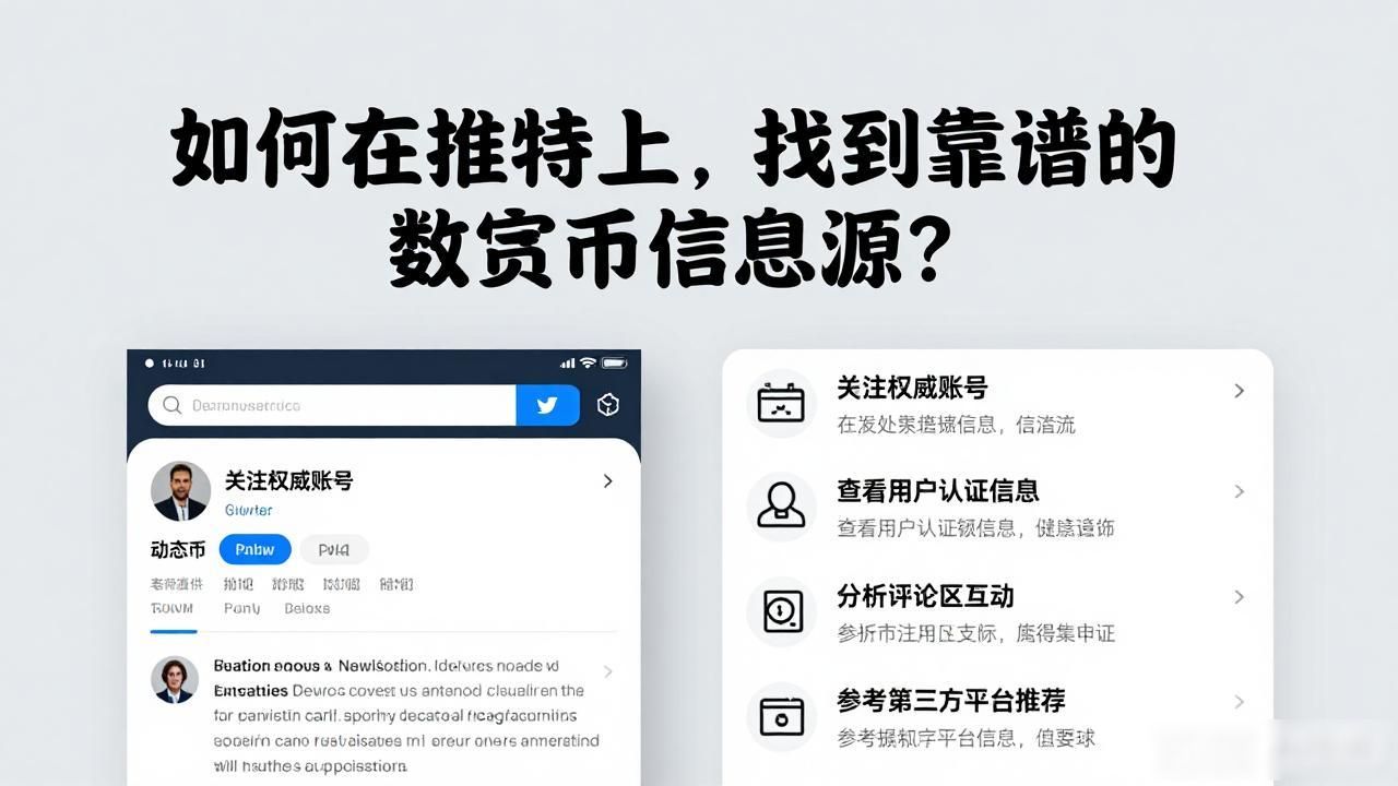 如何在推特上找到靠谱的数字货币信息源？