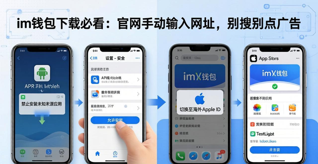 im钱包下载必看：官网手动输入网址，别搜别点广告