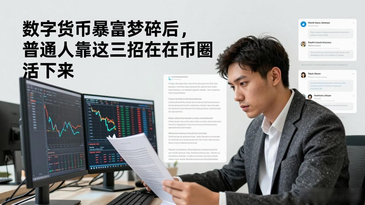 数字货币暴富梦碎后，普通人靠这三招在币圈活下来
