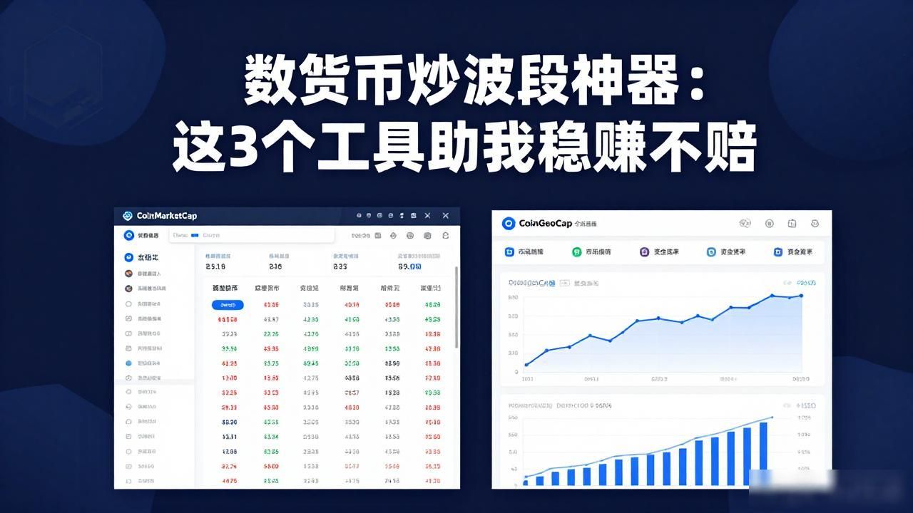 数字货币炒波段神器：这3个工具助我稳赚不赔