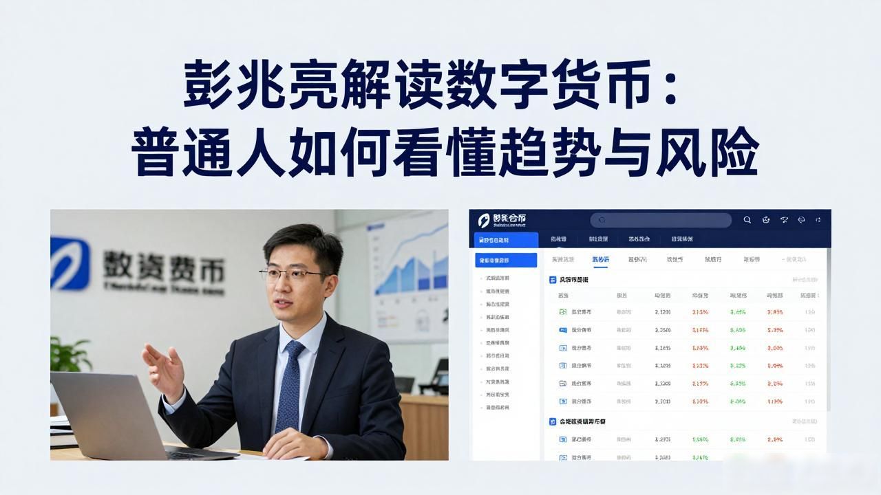 彭兆亮解读数字货币：普通人如何看懂趋势与风险