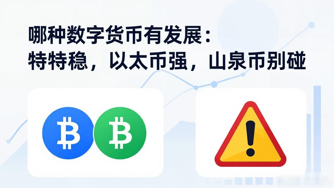 哪种数字货币有发展：比特币稳，以太坊强，山寨币别碰