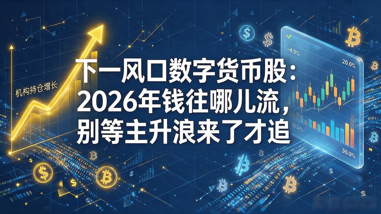 下一风口数字货币股:2026年钱往哪儿流,别等主升浪来了才追