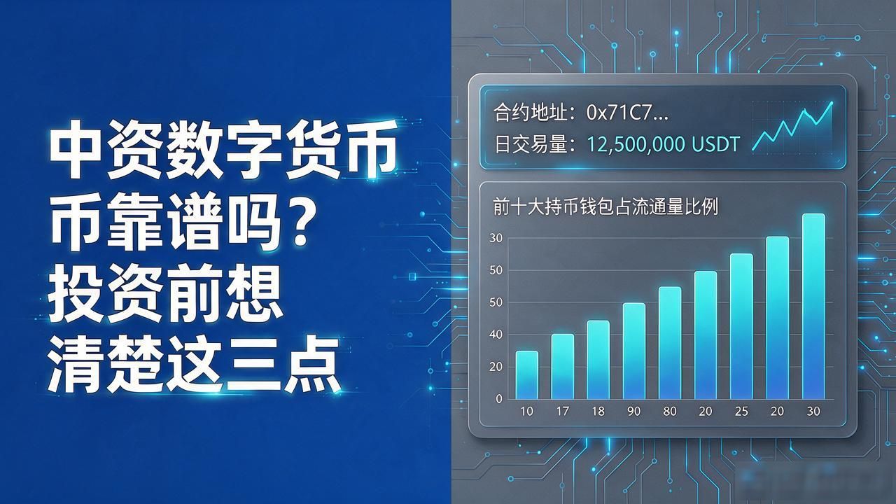 中资数字货币靠谱吗?投资前想清楚这三点