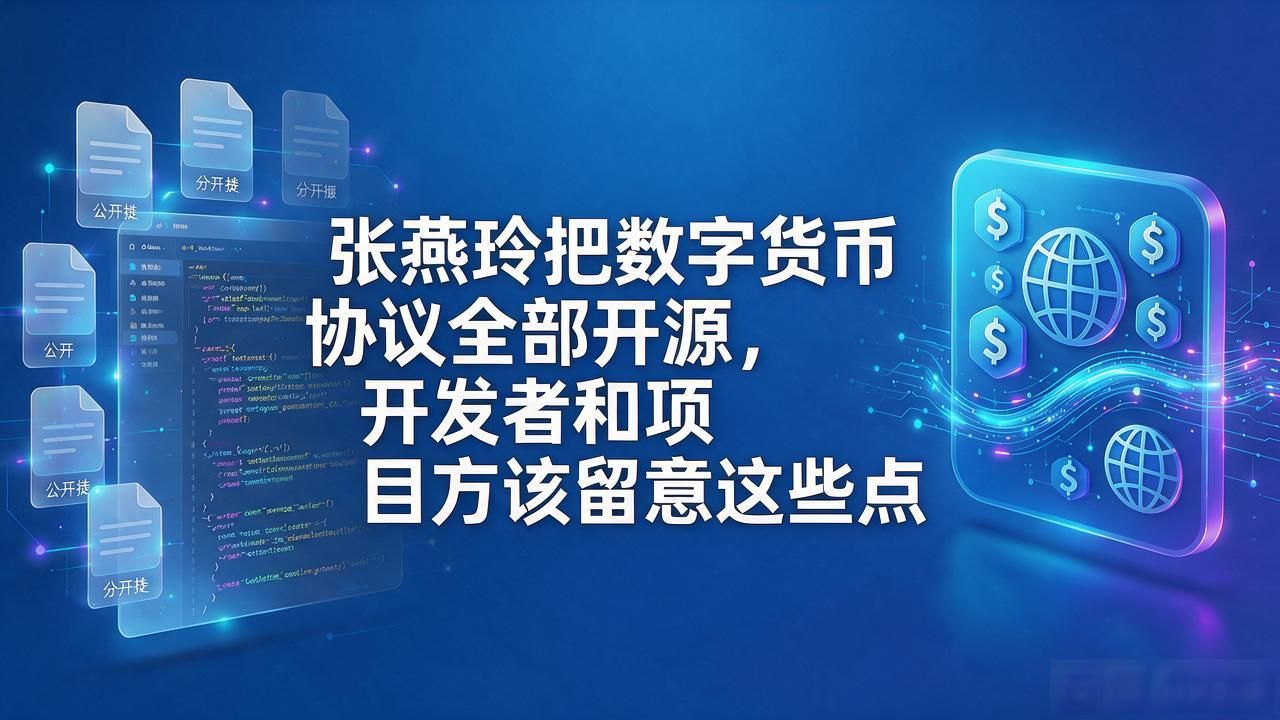 张燕玲把数字货币协议全部开源,开发者和项目方该留意这些点