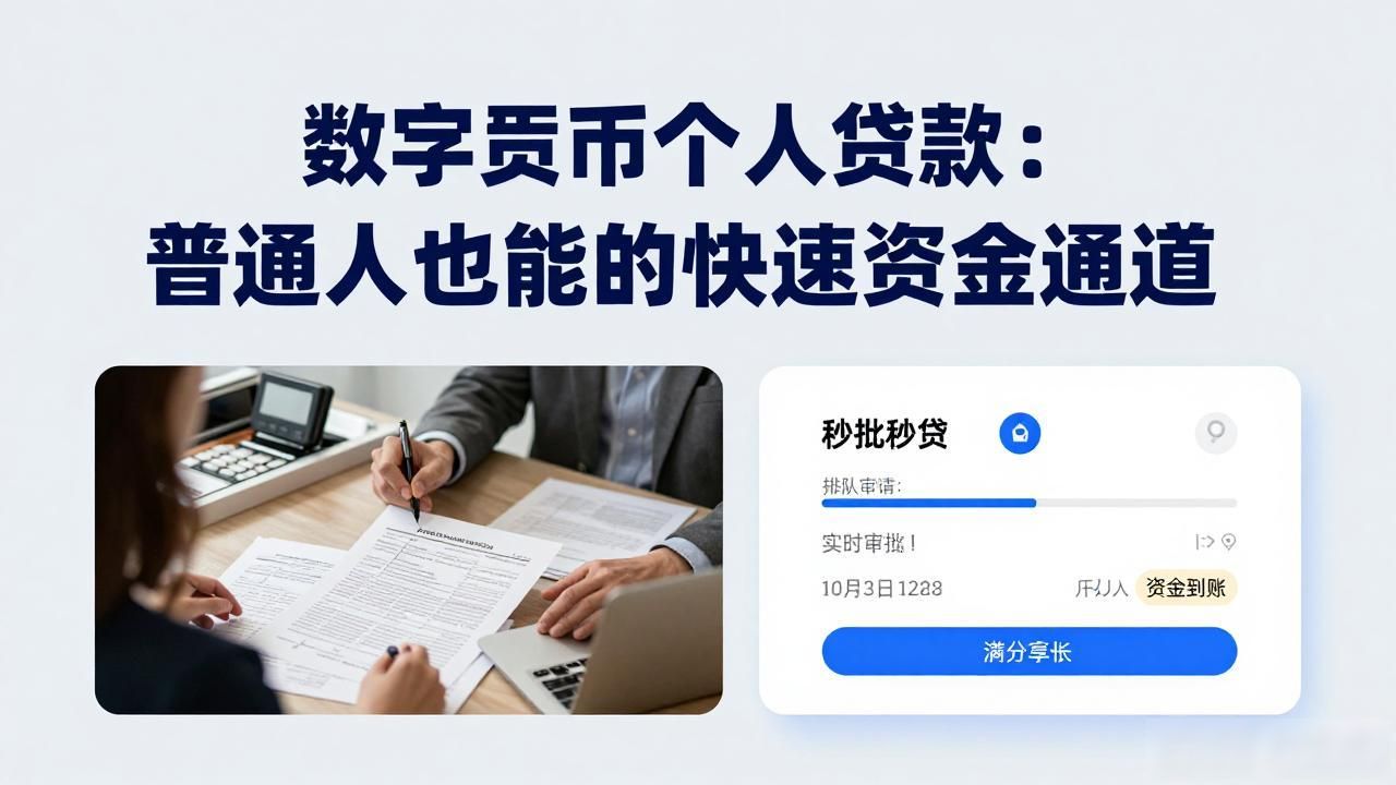 数字货币个人贷款:普通人也能用的快速资金通道