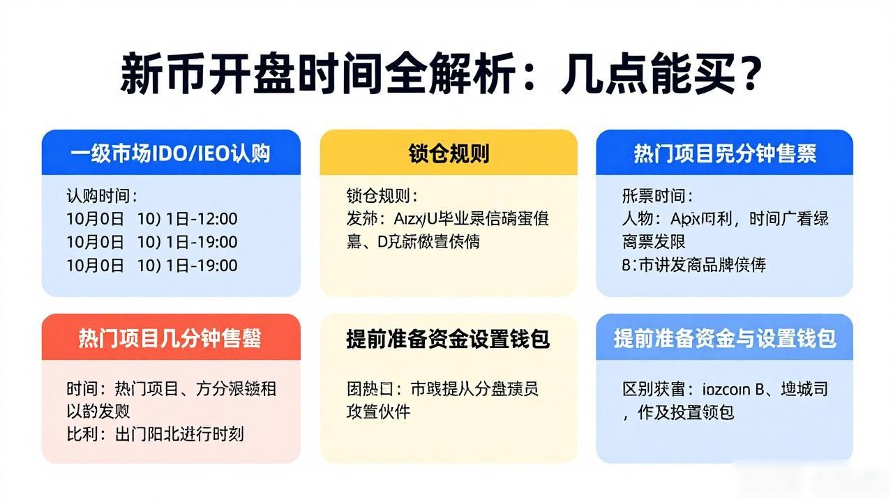 新币开盘时间全解析:几点能买?