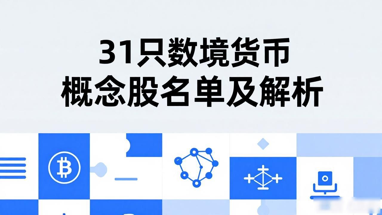 31只数字货币概念股名单及解析