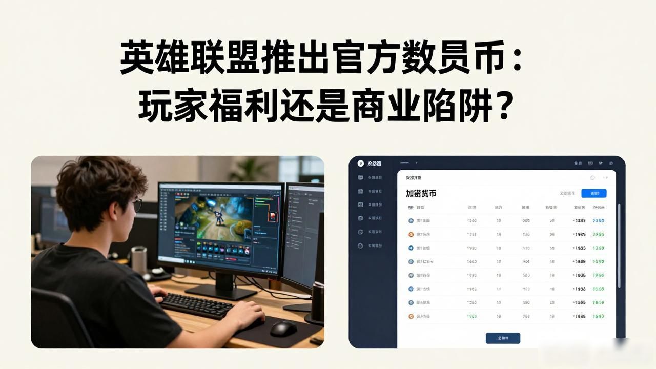 英雄联盟推出官方数字货币：玩家福利还是商业陷阱？