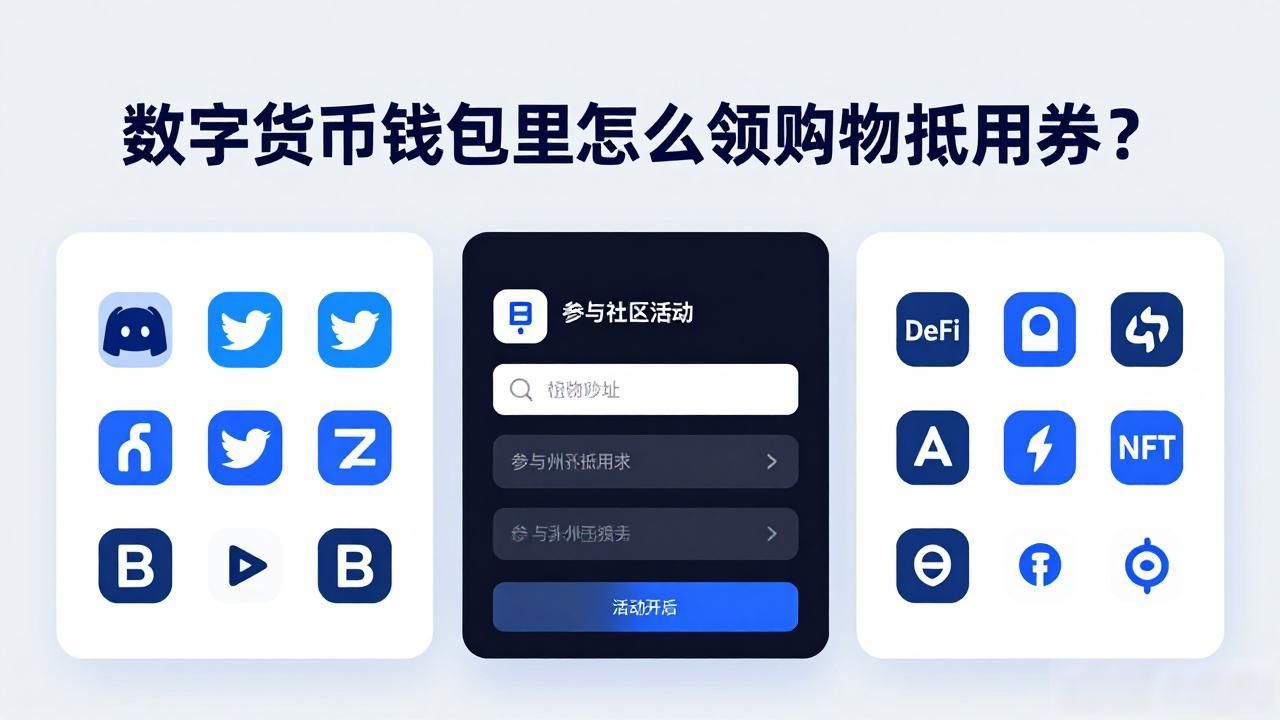 数字货币钱包里怎么领购物抵用券？