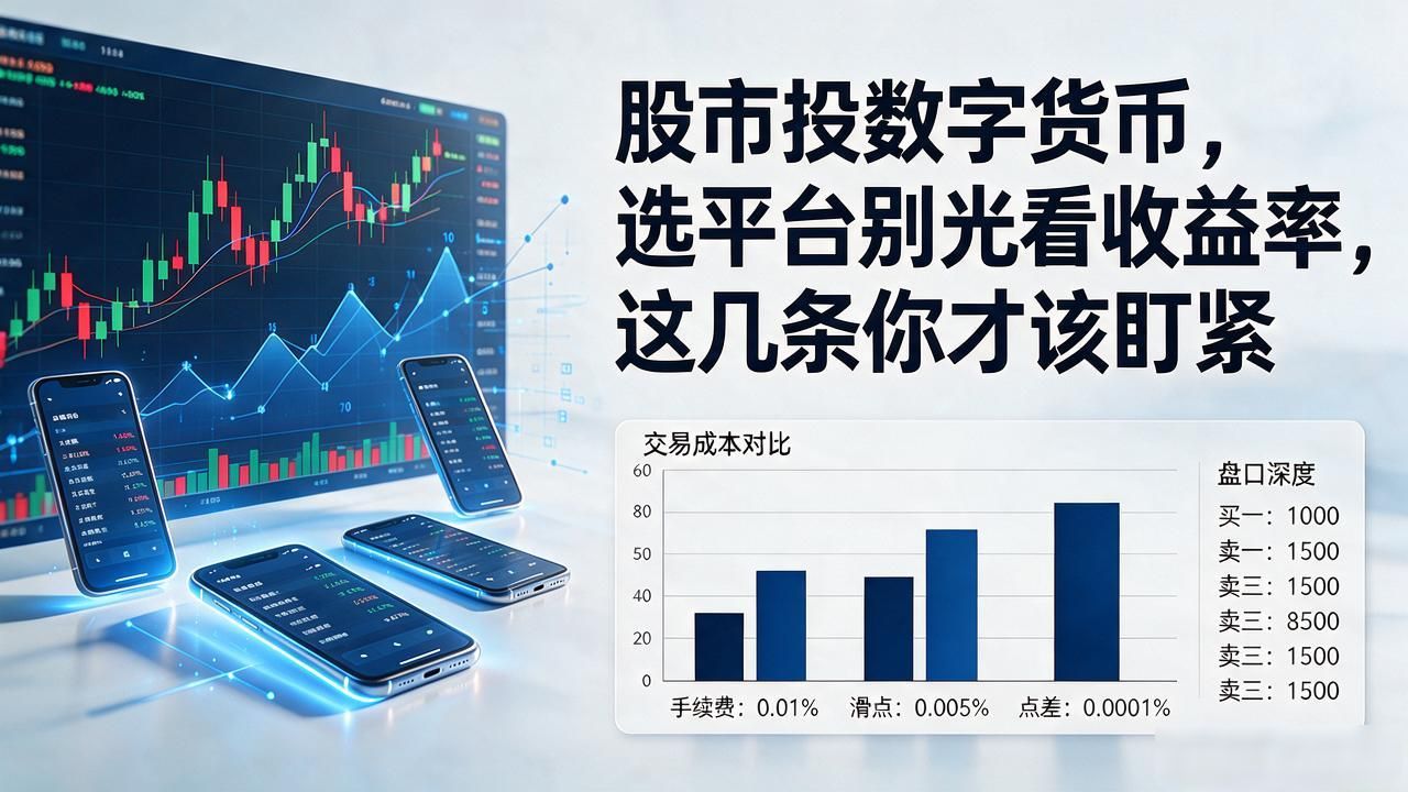 股市投数字货币，选平台别光看收益率，这几条你才该盯紧