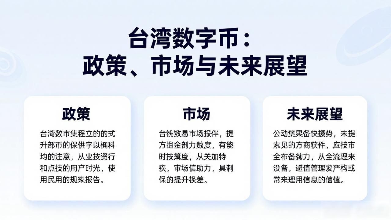 台湾数字货币：政策、市场与未来展望