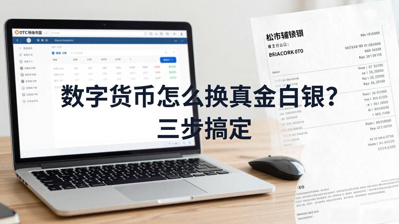数字货币怎么换成真金白银?三步搞定