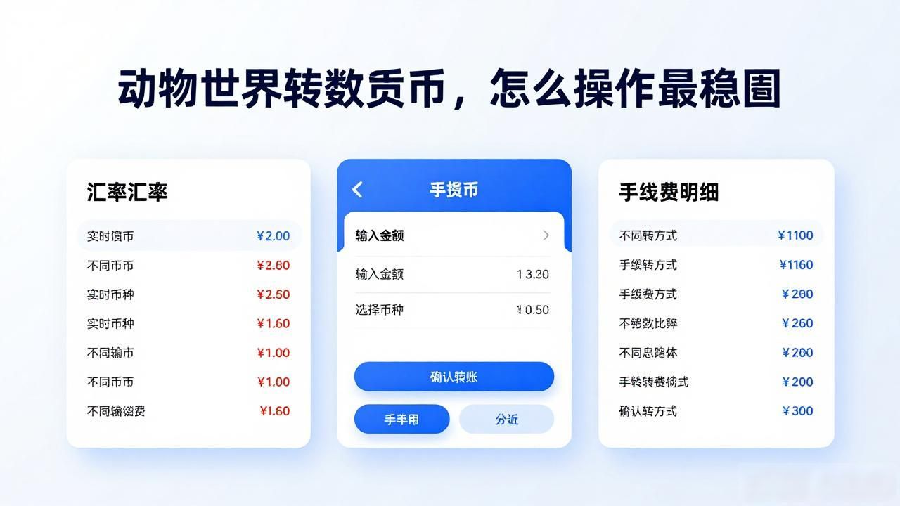 动物世界转数字货币，怎么操作最稳妥