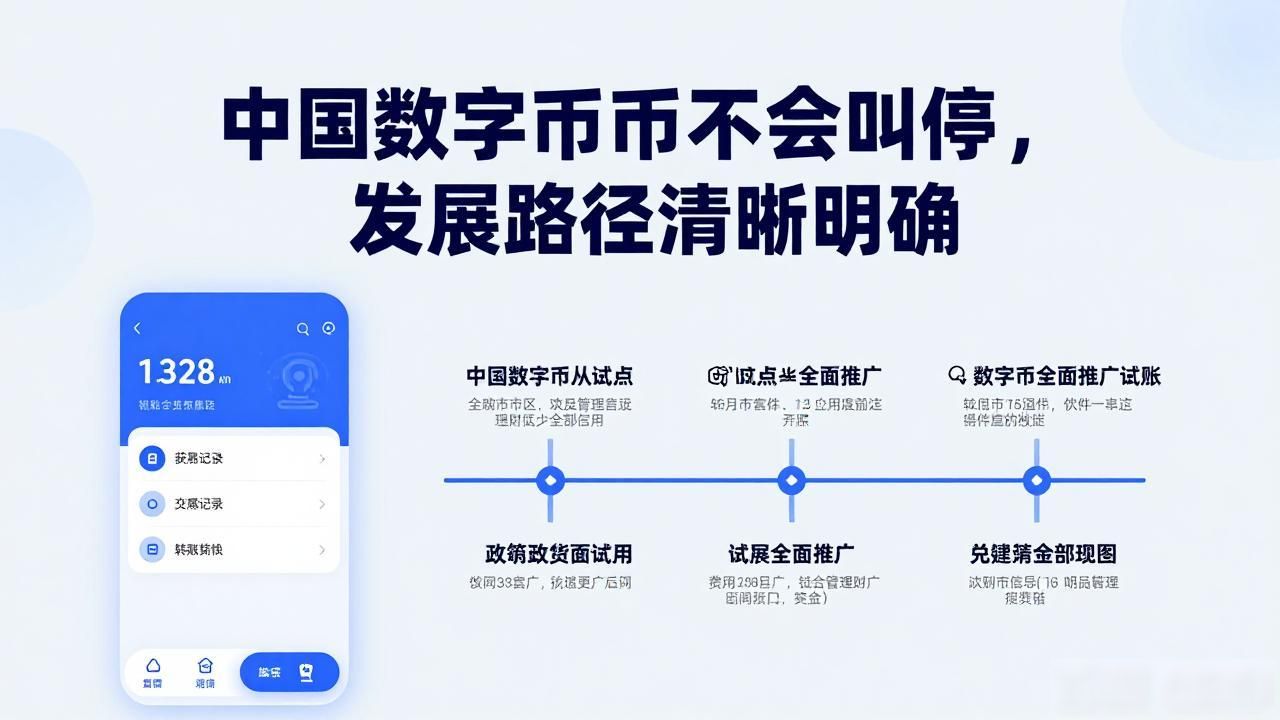 中国数字货币不会叫停，发展路径清晰明确