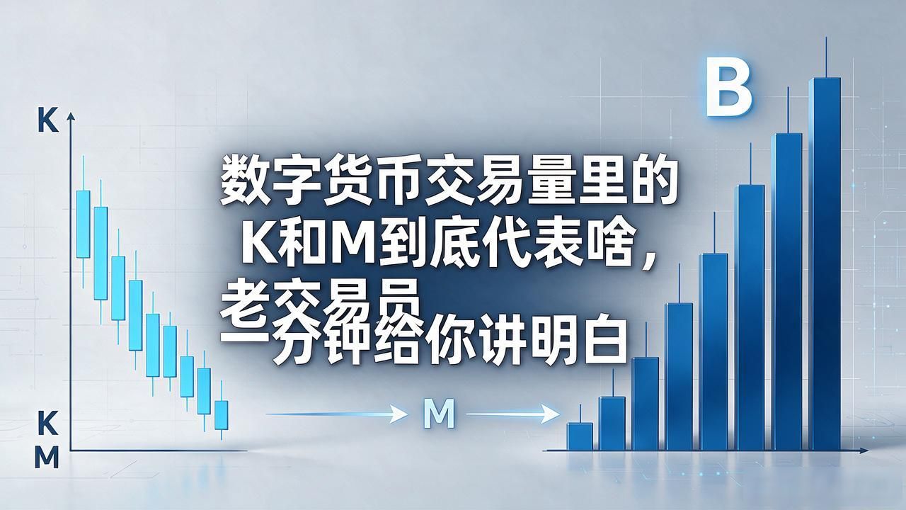 数字货币交易量里的K和M到底代表啥,老交易员一分钟给你讲明白