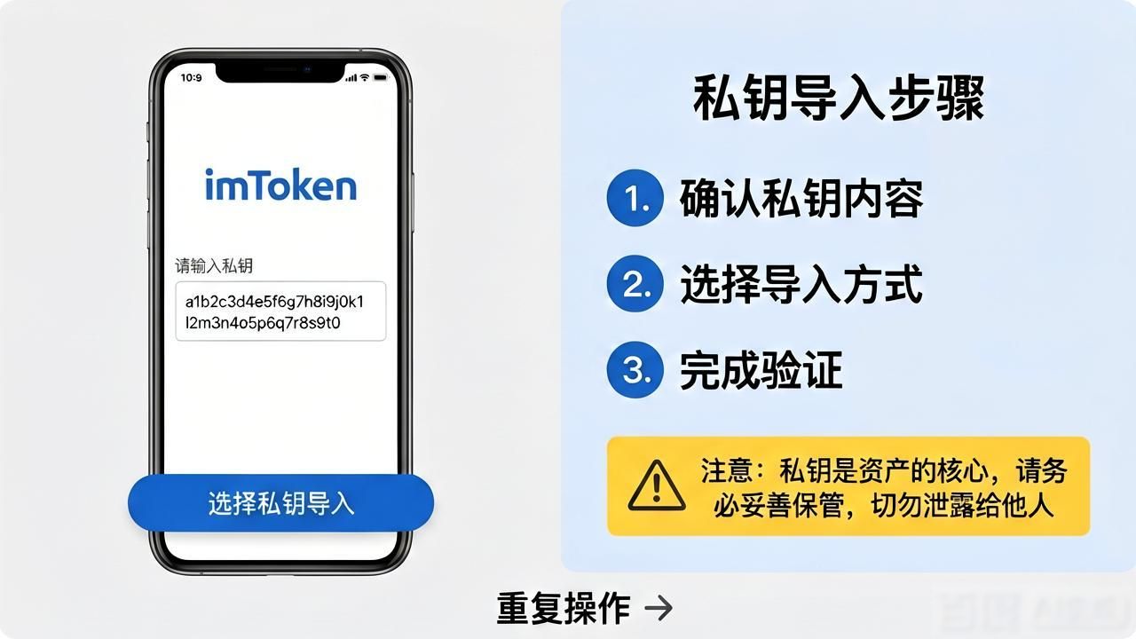 imToken钱包下好了，资产怎么导进来？
