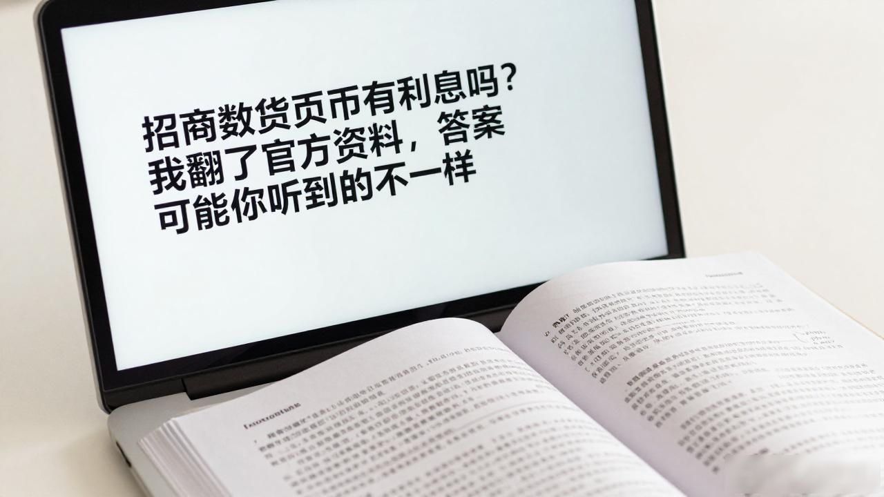 招商数字货币有利息吗?我翻了官方资料,答案可能跟你听到的不一样