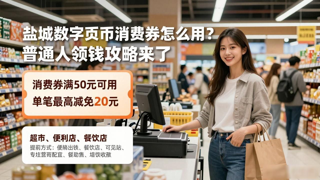 盐城数字货币消费券怎么用？普通人领钱攻略来了